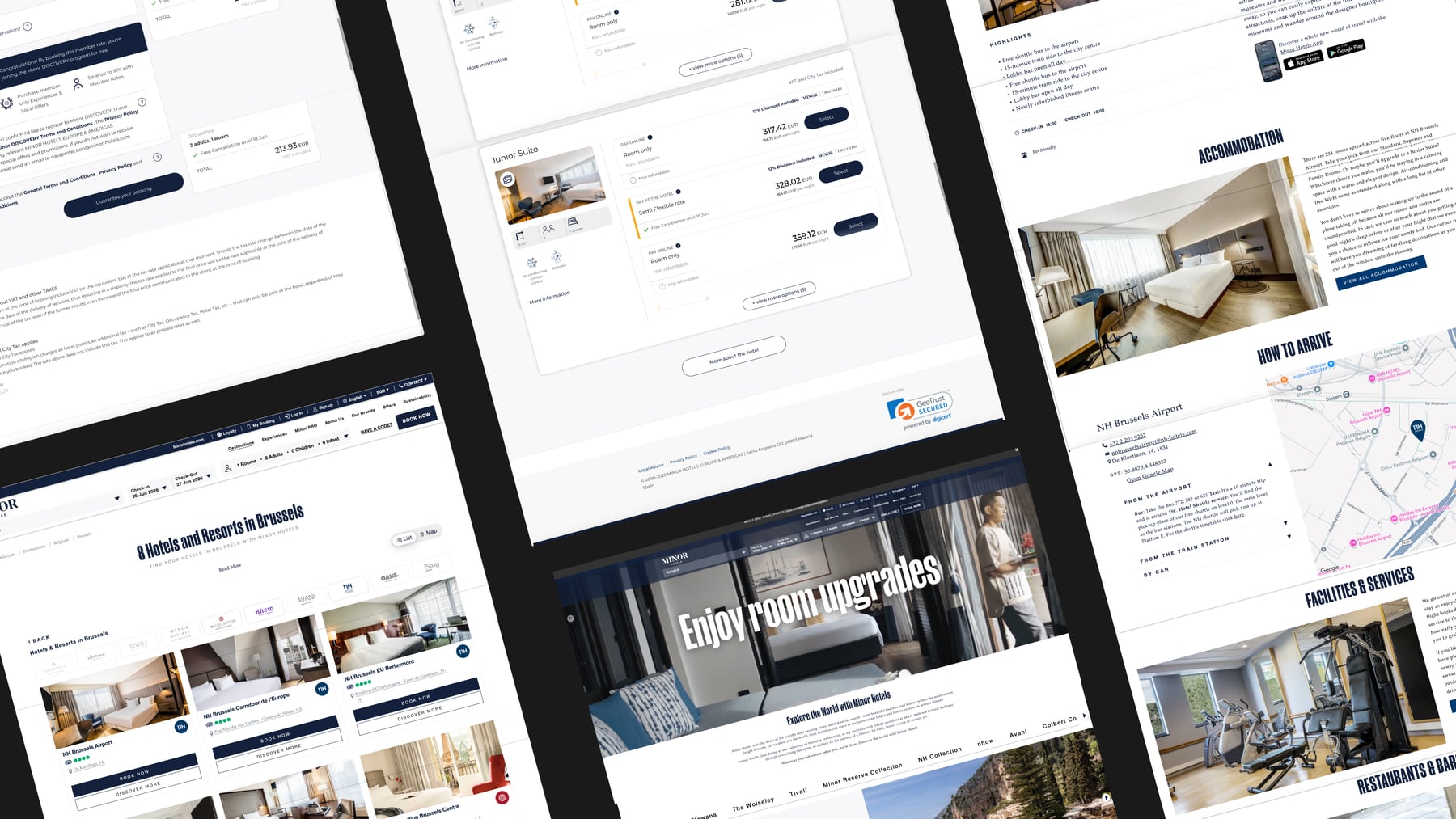 Minor Hotels current web experience